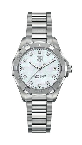 TAG Heuer Aquaracer 300M Quartz 32 Stainless Steel / MOP - Diamond / Bracelet